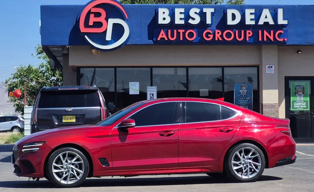Red 2022 Genesis G70 2.0T Sedan 4D for sale in El Paso, TX