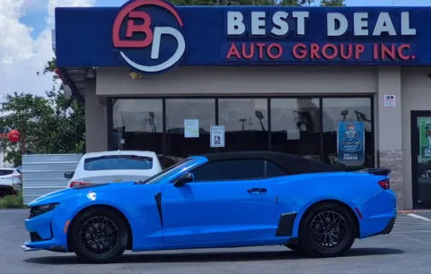 Blue 2022 Chevrolet Camaro LT Convertible 2D for sale in El Paso, TX