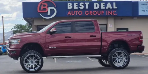 Red 2022 Ram 1500 Crew Cab Laramie Pickup 4D 5 1/2 ft for sale in El Paso, TX