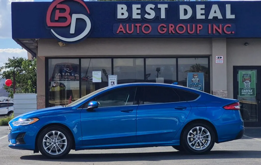 Blue 2020 Ford Fusion SE Sedan 4D for sale in El Paso, TX