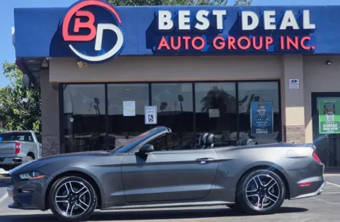 Gray 2020 Ford Mustang EcoBoost Premium Convertible 2D for sale in El Paso, TX