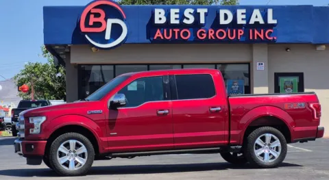 Red 2016 Ford F-150 SuperCrew Cab Platinum Pickup 4D 5 1/2 ft for sale in El Paso, TX