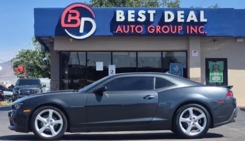 Gray 2015 Chevrolet Camaro LT Coupe 2D for sale in El Paso, TX