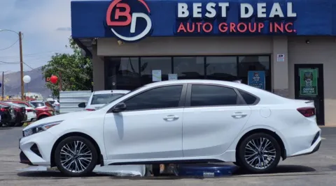 White 2023 Kia Forte GT-Line Sedan 4D for sale in El Paso, TX