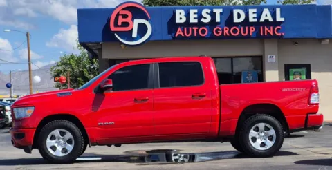 Red 2022 Ram 1500 Crew Cab Big Horn Pickup 4D 5 1/2 ft for sale in El Paso, TX