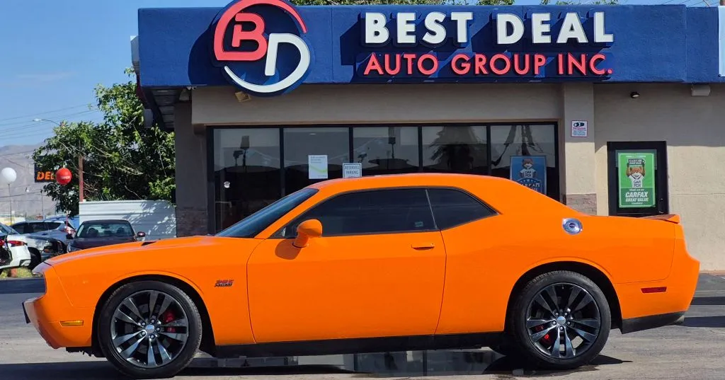 Orange 2014 Dodge Challenger SRT8 Coupe 2D for sale in El Paso, TX