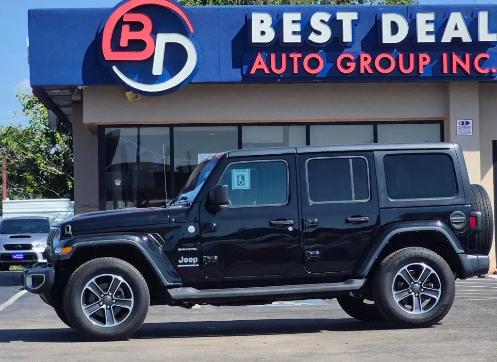 Black 2023 Jeep Wrangler Unlimited Sahara Sport Utility 4D for sale in El Paso, TX