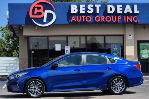Blue 2024 Kia Forte GT-Line Sedan 4D for sale in El Paso, TX