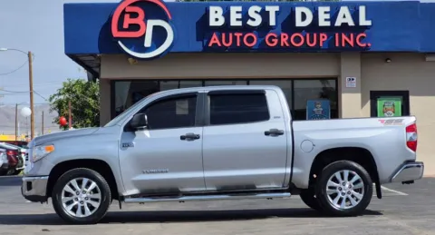 Silver 2016 Toyota Tundra CrewMax SR5 Pickup 4D 5 1/2 ft for sale in El Paso, TX