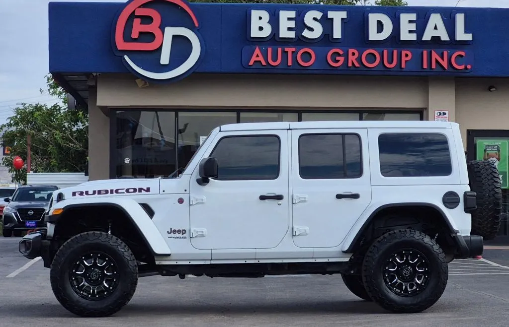 White 2018 Jeep Wrangler Unlimited All New Rubicon Sport Utility 4D for sale in El Paso, TX