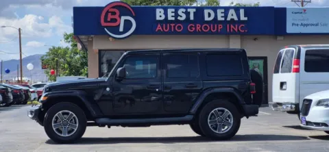 Black 2019 Jeep Wrangler Unlimited Sahara Sport Utility 4D for sale in El Paso, TX