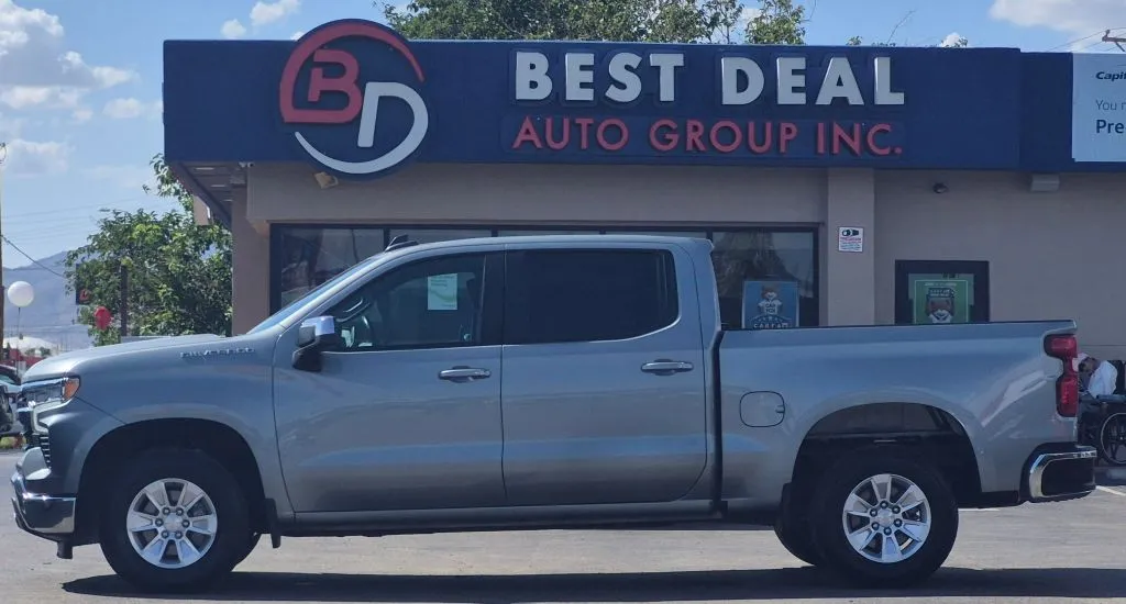 Gray 2025 Chevrolet Silverado 1500 Crew Cab LT Pickup 4D 5 3/4 ft for sale in El Paso, TX