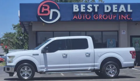 White 2015 Ford F-150 SuperCrew Cab XLT Pickup 4D 5 1/2 ft for sale in El Paso, TX