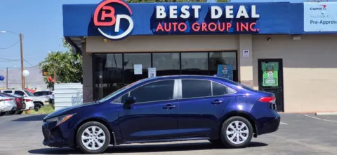 Blue 2022 Toyota Corolla LE Sedan 4D for sale in El Paso, TX