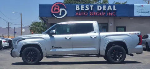 Silver 2023 Toyota Tundra CrewMax SR5 Pickup 4D 5 1/2 ft for sale in El Paso, TX