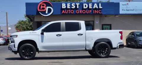 White 2021 Chevrolet Silverado 1500 Crew Cab RST Pickup 4D 5 3/4 ft for sale in El Paso, TX