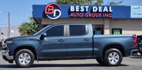 Gray 2020 Chevrolet Silverado 1500 Crew Cab LT Pickup 4D 5 3/4 ft for sale in El Paso, TX