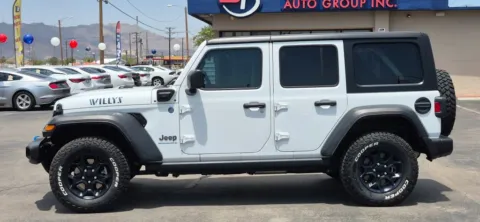 Another view of 2023 Jeep Wrangler 4xe Willys 4xe Sport Utility 4D for sale in El Paso, TX at Best Deal Auto Group
