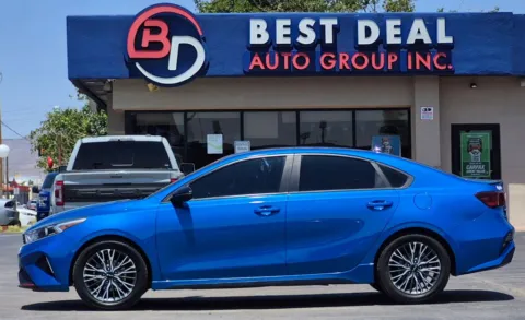 Blue 2023 Kia Forte GT-Line Sedan 4D for sale in El Paso, TX