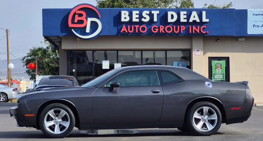 Gray 2018 Dodge Challenger SXT Coupe 2D for sale in El Paso, TX