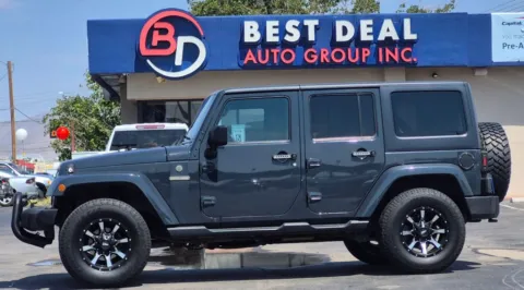 Gray 2016 Jeep Wrangler Unlimited Freedom Sport Utility 4D for sale in El Paso, TX
