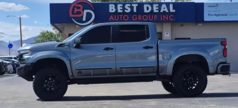 Gray 2021 Chevrolet Silverado 1500 Crew Cab LT Trail Boss Pickup 4D 5 3/4 ft for sale in El Paso, TX