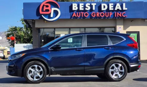 Blue 2017 Honda CR-V EX-L w/Navigation Sport Utility 4D for sale in El Paso, TX