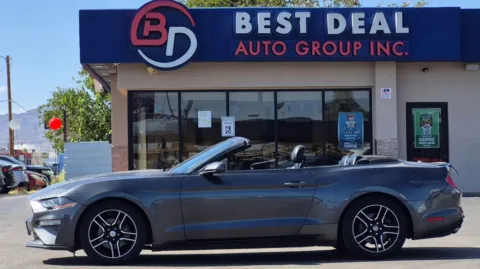 Gray 2019 Ford Mustang EcoBoost Premium Convertible 2D for sale in El Paso, TX