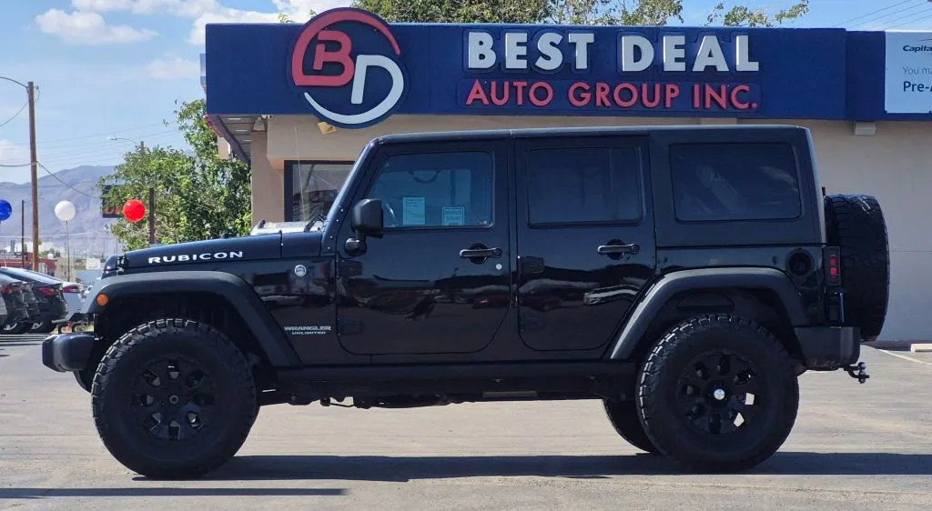 Black 2017 Jeep Wrangler Unlimited Rubicon Sport Utility 4D for sale in El Paso, TX