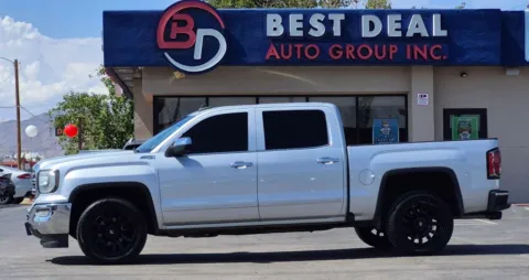 Silver 2016 GMC Sierra 1500 Crew Cab SLT Pickup 4D 5 3/4 ft for sale in El Paso, TX