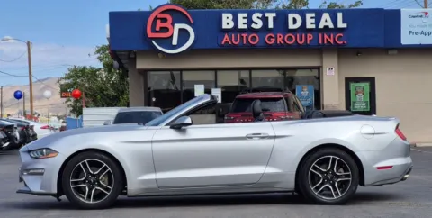 Silver 2019 Ford Mustang EcoBoost Premium Convertible 2D for sale in El Paso, TX