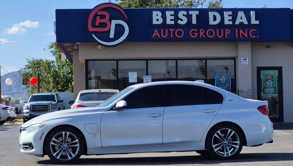 White 2017 BMW 3 Series 330e iPerformance Sedan 4D for sale in El Paso, TX