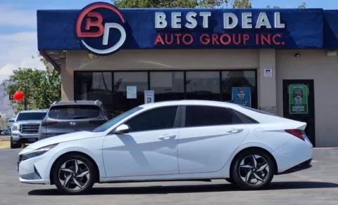 White 2023 Hyundai Elantra Hybrid Limited HEV Sedan 4D for sale in El Paso, TX