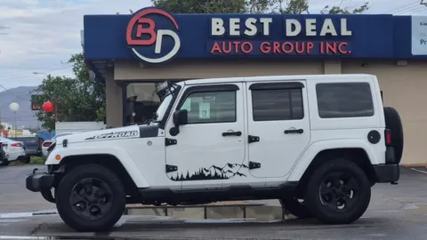 White 2017 Jeep Wrangler Unlimited Sahara Sport Utility 4D for sale in El Paso, TX