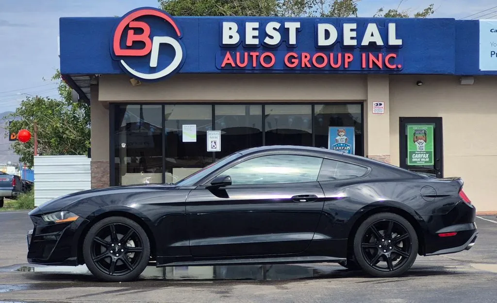 Black 2019 Ford Mustang EcoBoost Coupe 2D for sale in El Paso, TX