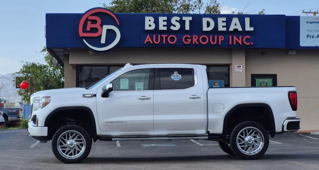 White 2021 GMC Sierra 1500 Crew Cab Denali Pickup 4D 5 3/4 ft for sale in El Paso, TX