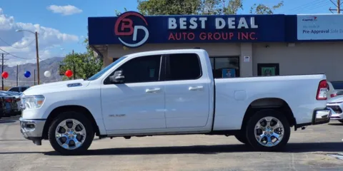 White 2021 Ram 1500 Quad Cab Big Horn Pickup 4D 6 1/3 ft for sale in El Paso, TX