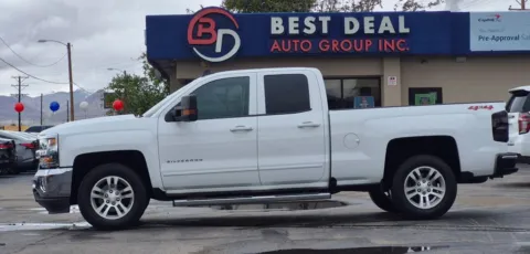 White 2019 Chevrolet Silverado 1500 LD Double Cab LT Pickup 4D 6 1/2 ft for sale in El Paso, TX