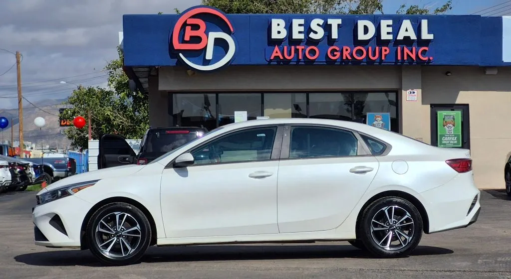White 2023 Kia Forte LXS Sedan 4D for sale in El Paso, TX