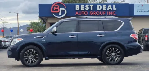 Blue 2019 Nissan Armada Platinum Sport Utility 4D for sale in El Paso, TX
