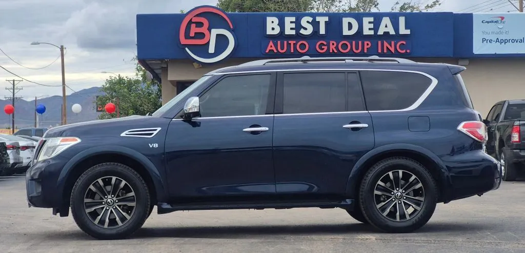 Blue 2019 Nissan Armada Platinum Sport Utility 4D for sale in El Paso, TX
