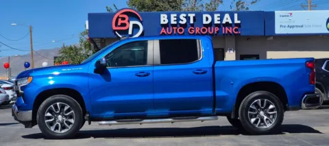 Blue 2024 Chevrolet Silverado 1500 Crew Cab LT Pickup 4D 5 3/4 ft for sale in El Paso, TX