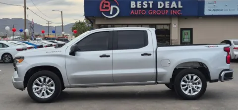 Another view of 2022 Chevrolet Silverado 1500 Crew Cab Custom Pickup 4D 5 3/4 ft for sale in El Paso, TX at Best Deal Auto Group