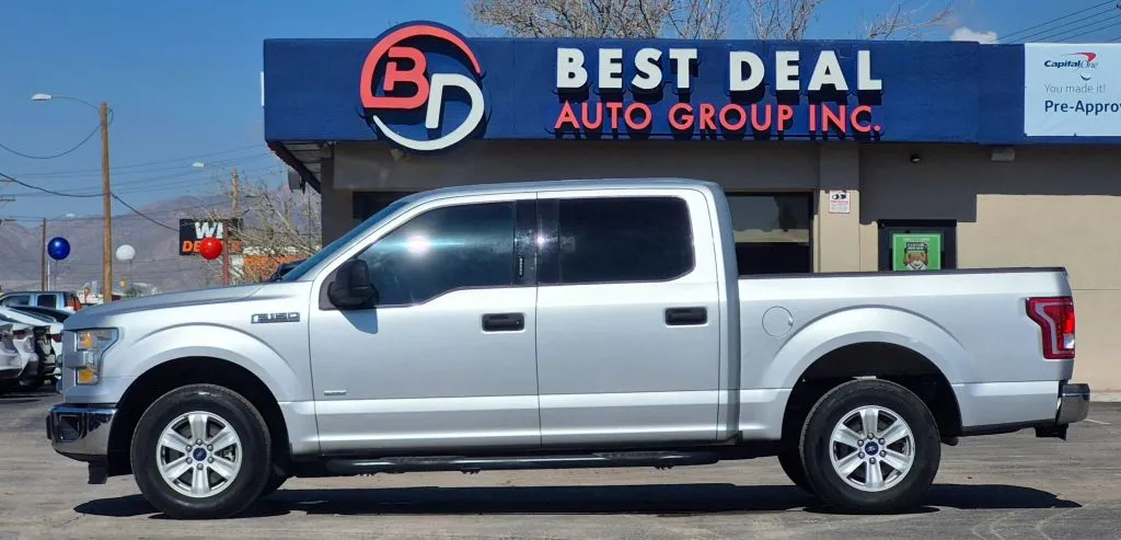 Silver 2016 Ford F-150 SuperCrew Cab XLT Pickup 4D 5 1/2 ft for sale in El Paso, TX