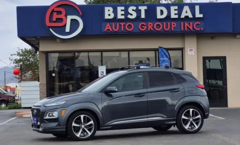 Gray 2021 Hyundai Kona Ultimate Sport Utility 4D for sale in El Paso, TX
