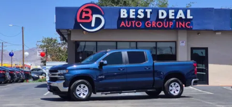 Blue 2022 Chevrolet Silverado 1500 Limited Crew Cab LT Pickup 4D 5 3/4 ft for sale in El Paso, TX