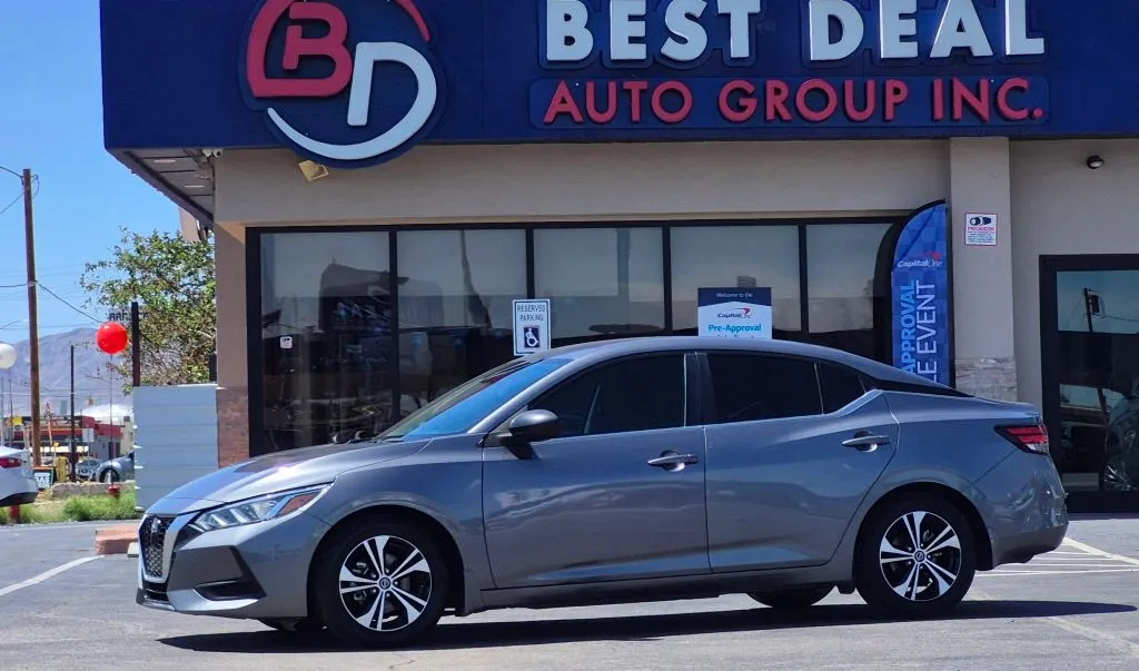 Gray 2021 Nissan Sentra SV Sedan 4D for sale in El Paso, TX
