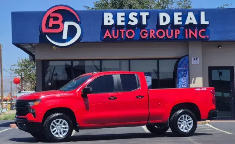 Red 2023 Chevrolet Silverado 1500 Double Cab Work Truck Pickup 4D 6 1/2 ft for sale in El Paso, TX
