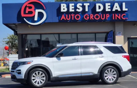 White 2020 Ford Explorer Limited Sport Utility 4D for sale in El Paso, TX