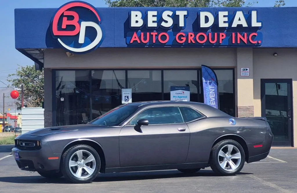 Gray 2018 Dodge Challenger SXT Coupe 2D for sale in El Paso, TX